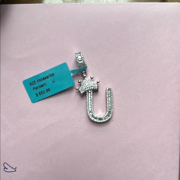 Silver Moissanite Pendant